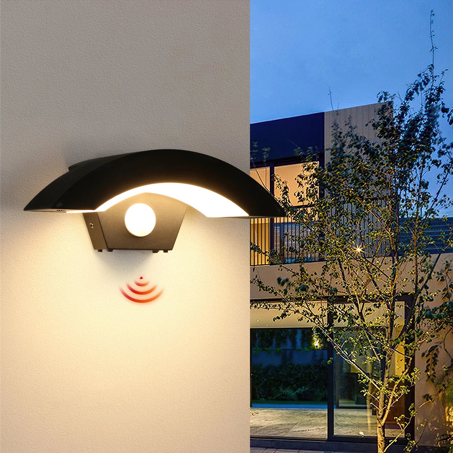 Outdoor Motion Sensor LED Wall Light – Waterproof Smart Security Lamp for Porch, Garden & Garage