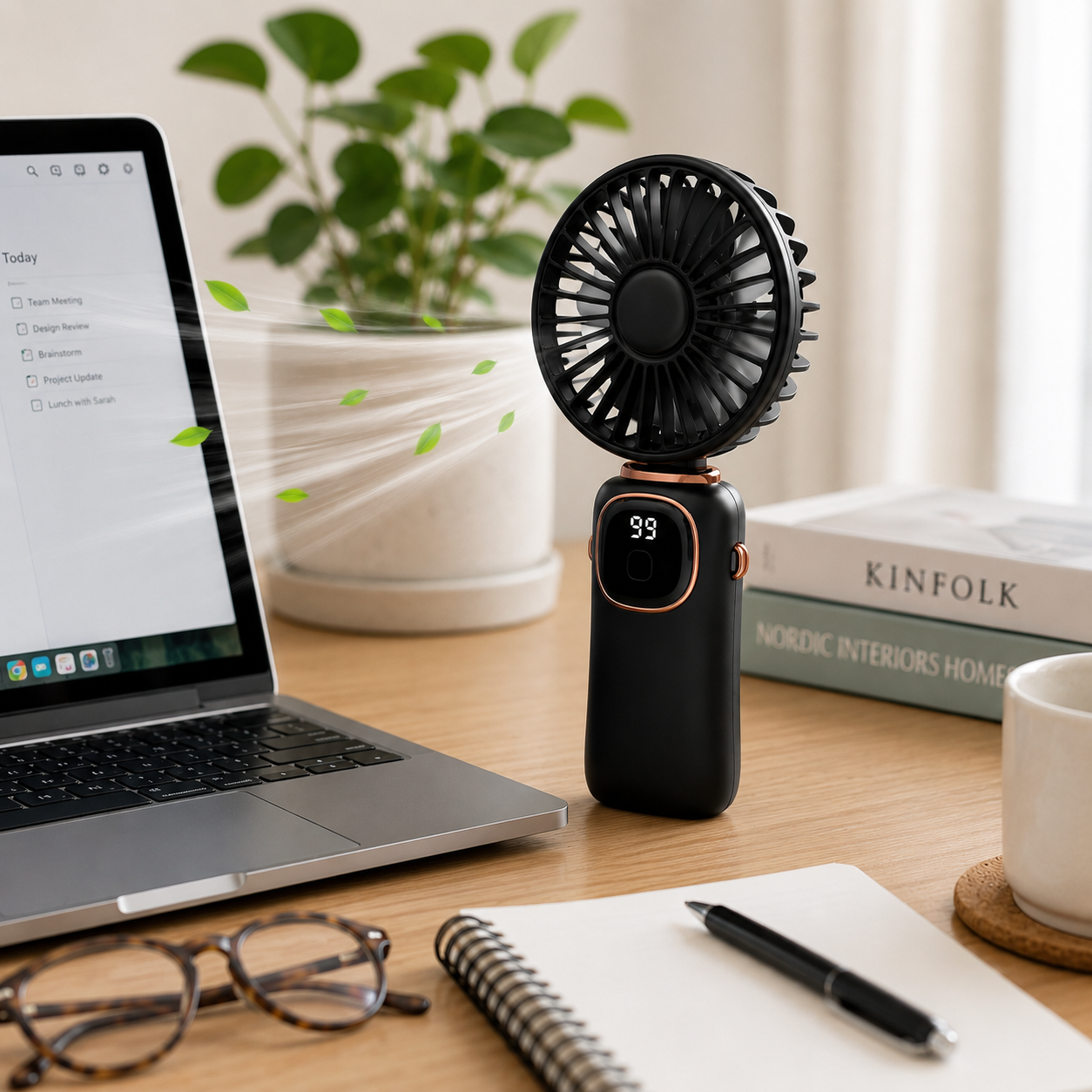 Portable Misting Fan UK – Rechargeable Handheld Cooling Fan with Water Spray | Snug&Styles