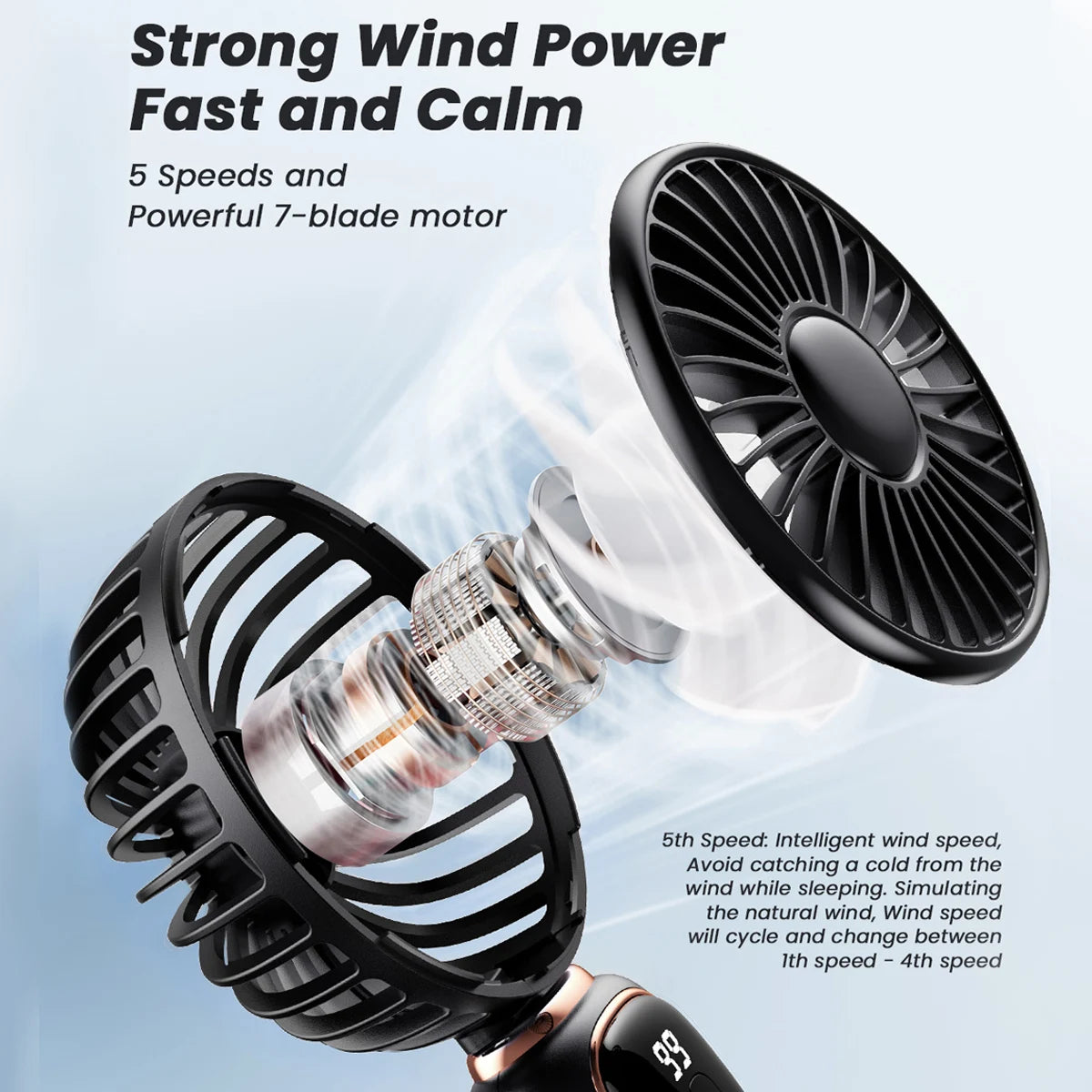 Portable Misting Fan UK – Rechargeable Handheld Cooling Fan with Water Spray | Snug&Styles