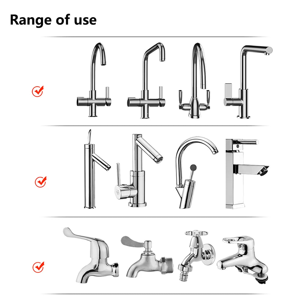 360° Rotating Kitchen Faucet Adapter – 2/3 Mode Water Saving Tap Nozzle Spray Filter | Universal Sink Extender UK
