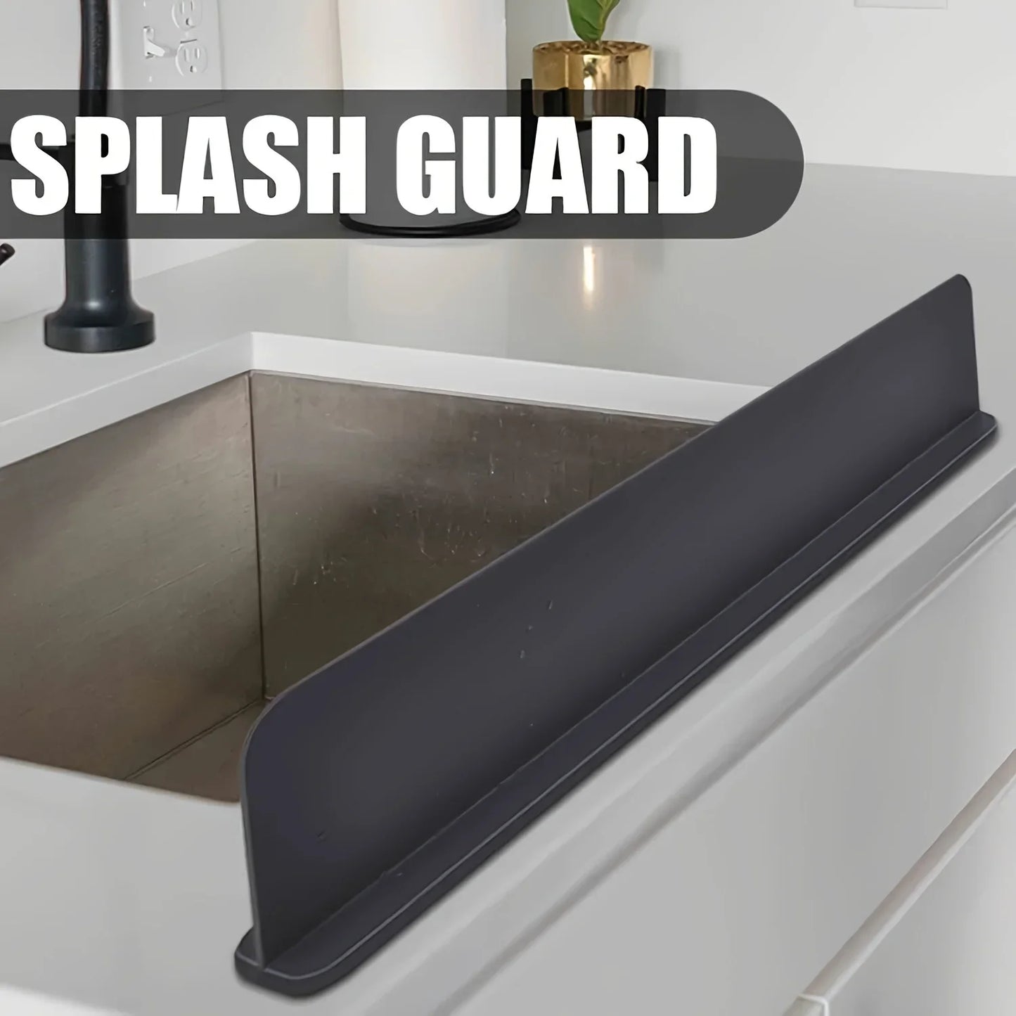 Silicone Sink Splash Guard – Waterproof Faucet Splash Protector for Kitchen & Bathroom | UK Tap Baffle
