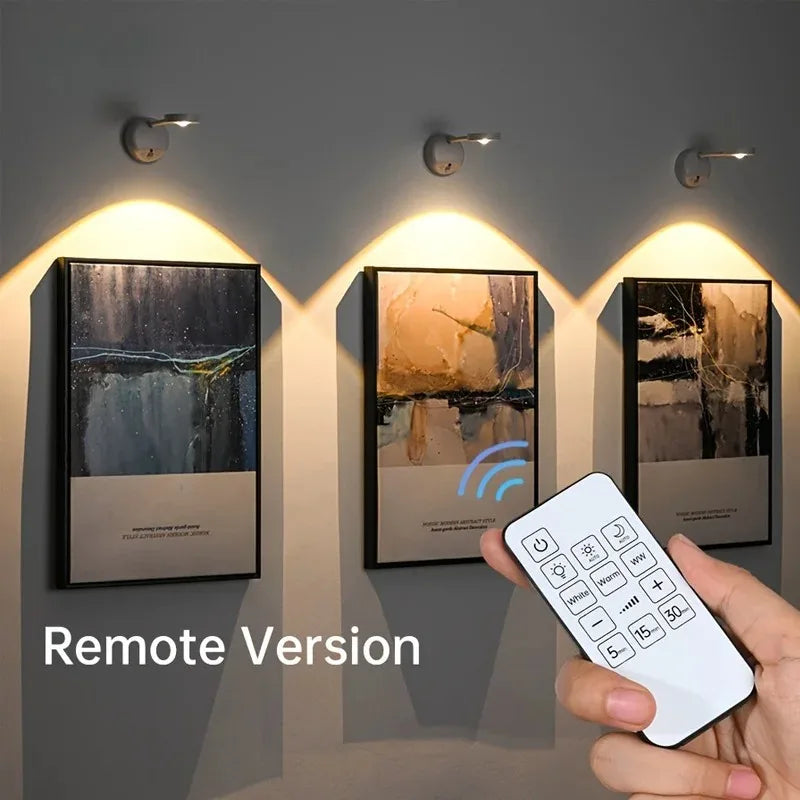 USB Rechargeable Motion Sensor Wall Light – Dimmable LED Picture & Cabinet Light with 3 Color Modes