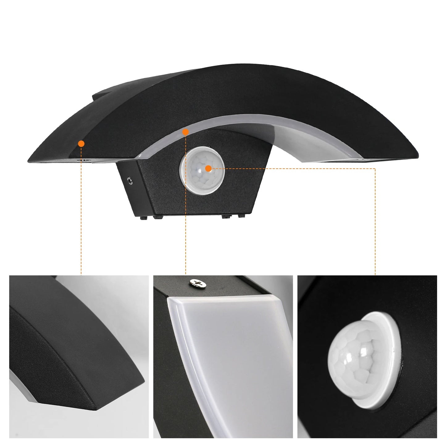 Outdoor Motion Sensor LED Wall Light – Waterproof Smart Security Lamp for Porch, Garden & Garage