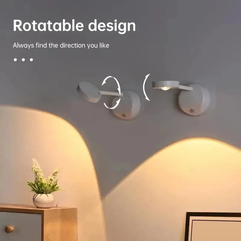 USB Rechargeable Motion Sensor Wall Light – Dimmable LED Picture & Cabinet Light with 3 Color Modes