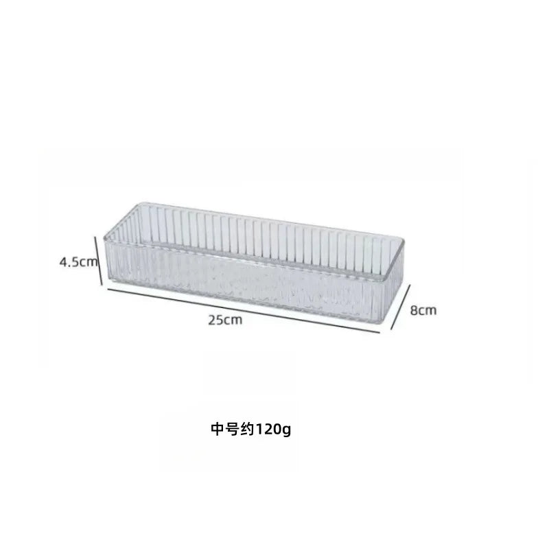 Stackable Acrylic Drawer Organizer – Adjustable Divider Makeup & Cosmetic Storage Box