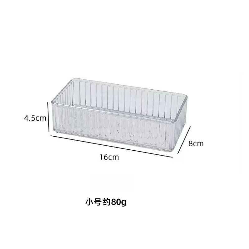 Stackable Acrylic Drawer Organizer – Adjustable Divider Makeup & Cosmetic Storage Box