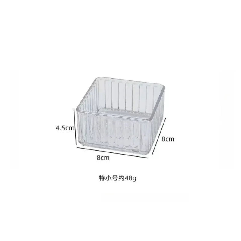 Stackable Acrylic Drawer Organizer – Adjustable Divider Makeup & Cosmetic Storage Box