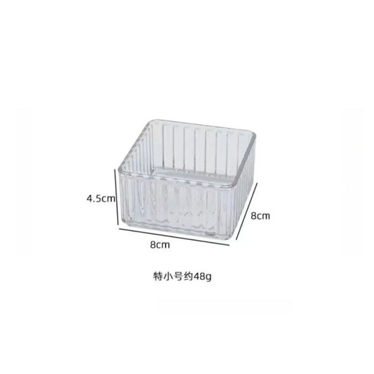 Stackable Acrylic Drawer Organizer – Adjustable Divider Makeup & Cosmetic Storage Box